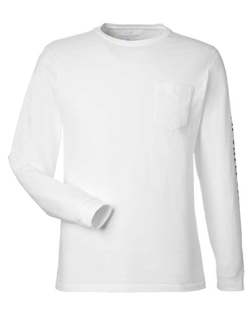 vineyard vines Unisex Long Sleeve Pocket T-Shirt - V021214 - EMBROIDERED