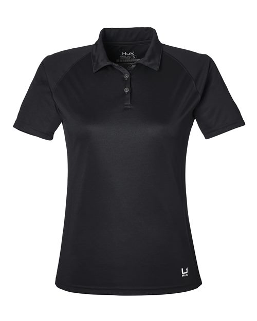 HUK Women's LoPro Solid Performance Polo - H612L03 - EMBROIDERED