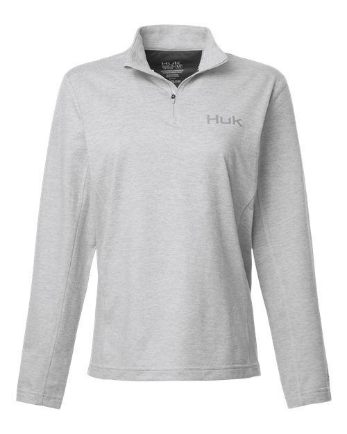 HUK Women's Coldfront+ Quarter-Zip Pullover - H6130024 - EMBROIDERED