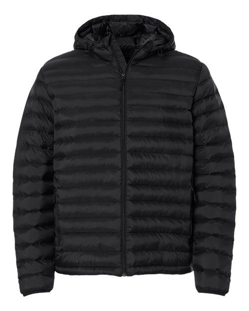 Weatherproof Men's Lightweight Poly-filled Hooded Puffer Jacket - 26715 - EMBROIDERED