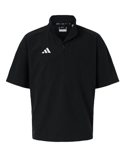 Adidas Men's Short Sleeve Quarter-Zip Pullover - AT505 - EMBROIDERED