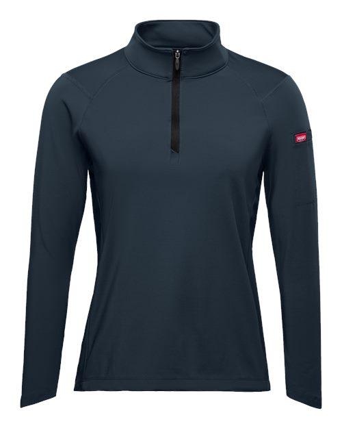 Red Kap Women's Performance Cadet Collar Quarter-Zip Pullover - QZW1 - EMBROIDERED