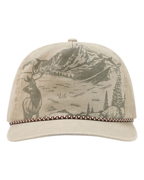 DRI DUCK Elk Nature Scene Cap - 3338 - EMBROIDERED
