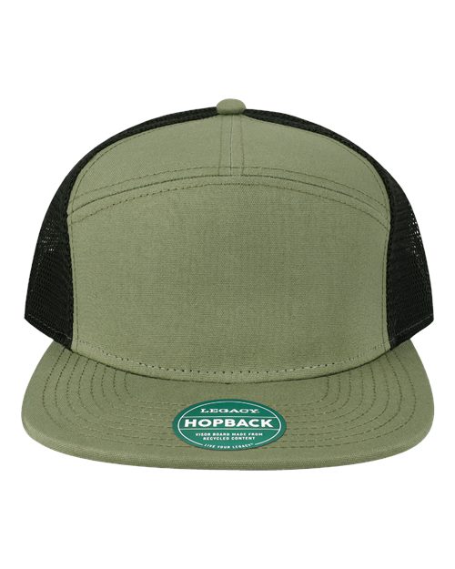LEGACY Hopback Seven-Panel Trucker Cap - H7FB - EMBROIDERED