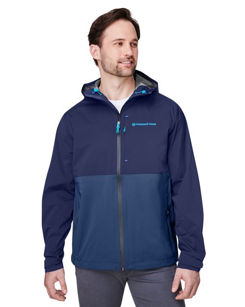 vineyard vines Men's On-The-Go Packable Rain Shell - O001647 - EMBROIDERED