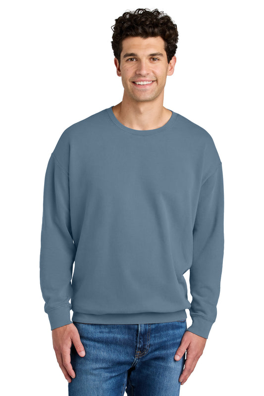 Comfort Colors Lightweight Crewneck Sweatshirt 1466 - EMBROIDERED
