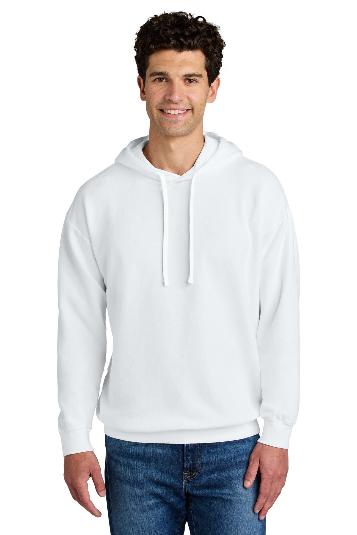 Comfort Colors Lightweight Hooded Sweatshirt 1467 - EMBROIDERED