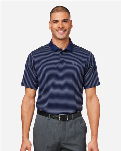Under Armour Men's 3.0 Striped Perf Polo - 1377376 - EMBROIDERED