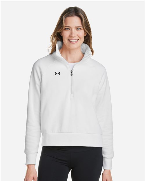 Under Armour Women's Rival Fleece Half-Zip Pullover - 1379492 - EMBROIDERED