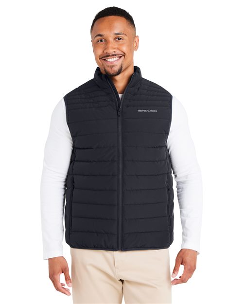 vineyard vines Men's Mountain Weekend Puffer Vest - O001808 - EMBROIDERED