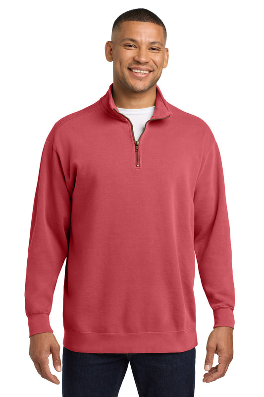 COMFORT COLORS Ring Spun 1/4-Zip Sweatshirt. 1580 - EMBROIDERED