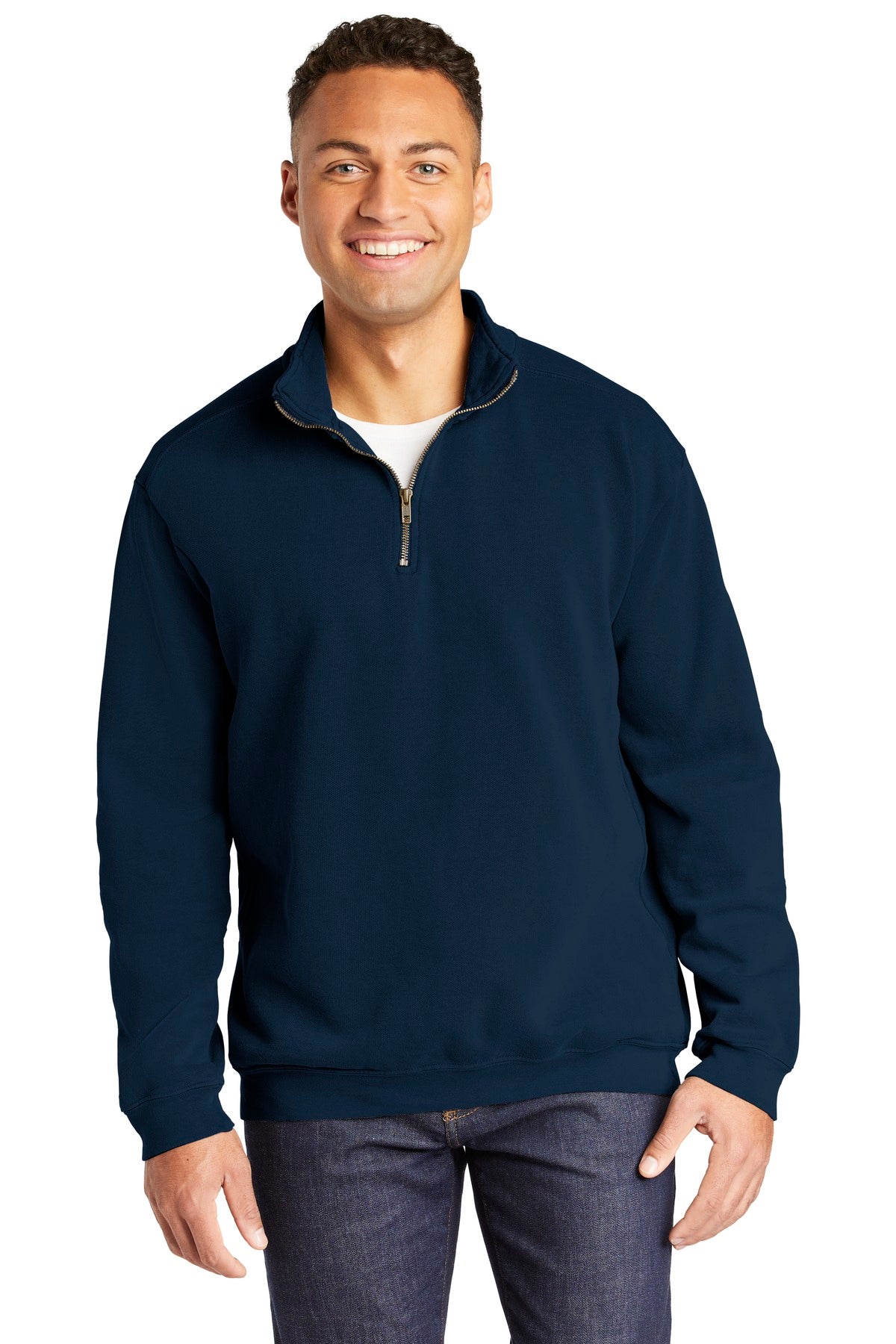 COMFORT COLORS Ring Spun 1/4-Zip Sweatshirt. 1580 - EMBROIDERED