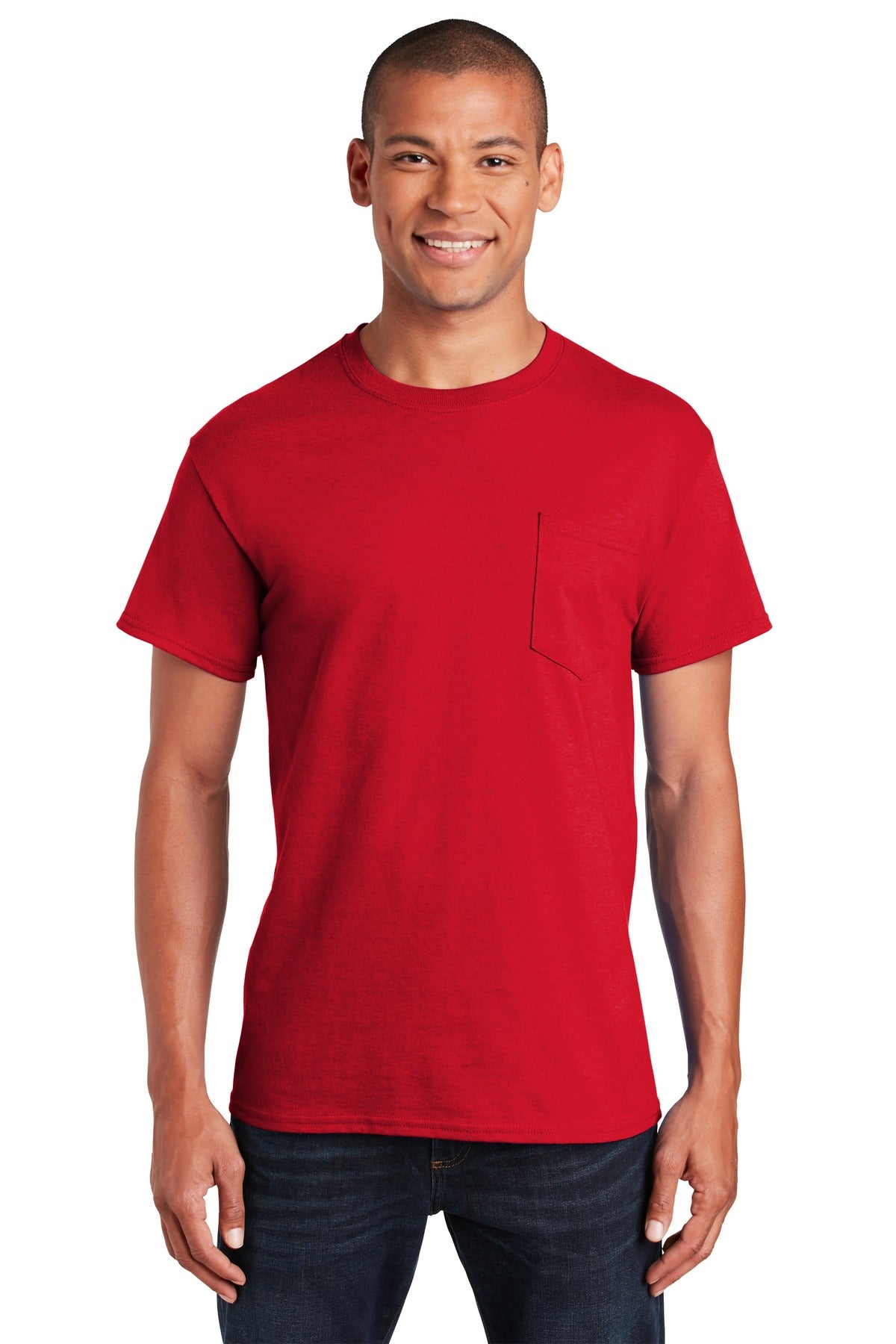 Gildan - Ultra Cotton 100% US Cotton T-Shirt with Pocket. 2300