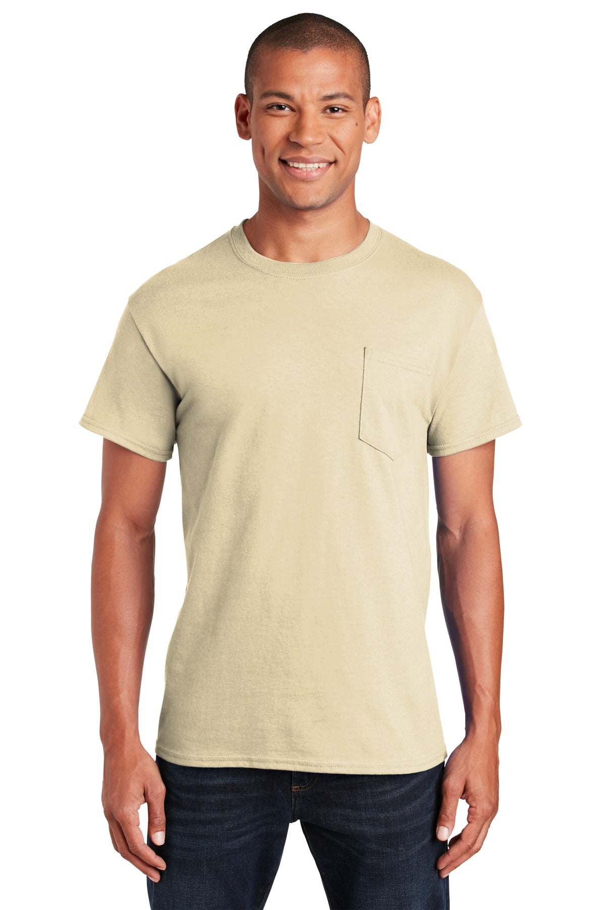 Gildan - Ultra Cotton 100% US Cotton T-Shirt with Pocket. 2300