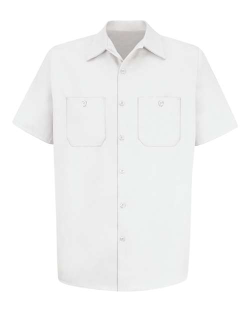 Red Kap Men's Cotton Short Sleeve Uniform Shirt - SC40 - EMBROIDERED