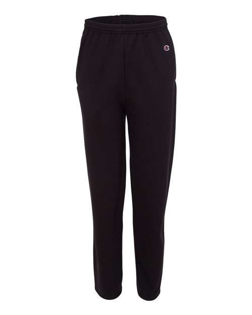 Champion Unisex Powerblend® Open-Bottom Sweatpants with Pockets - P800 - EMBROIDERED