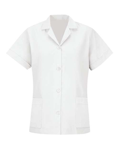 Red Kap Women's Loose Fit Short Sleeve Button Smock - TP23 - EMBROIDERED