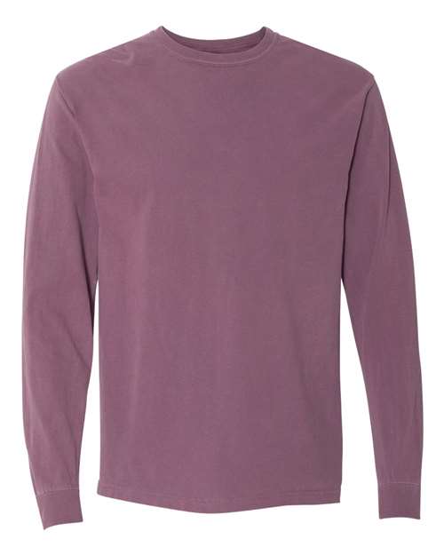 Comfort Colors Unisex Garment-Dyed Heavyweight Long Sleeve T-Shirt - 6014 - EMBROIDERED