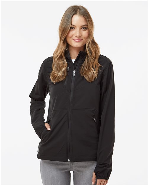 DRI DUCK Women's Ascent Soft Shell Hooded Jacket - 9411 - EMBROIDERED