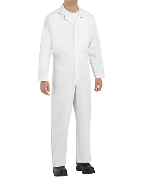 Red Kap Men's Twill Action Back Coverall - CT16 - EMBROIDERED