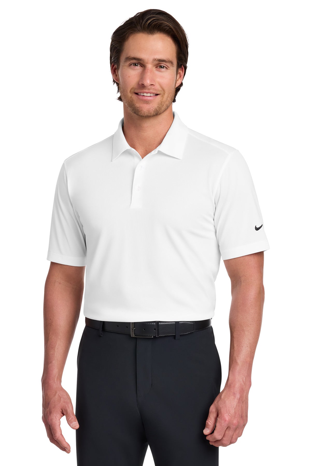 Nike Dri-FIT Vertical Mesh Polo. 637167 - EMBROIDERED