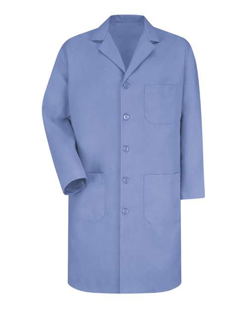 Red Kap Unisex Extended Sizes Button Front Lab Coat - KP14EXT - EMBROIDERED