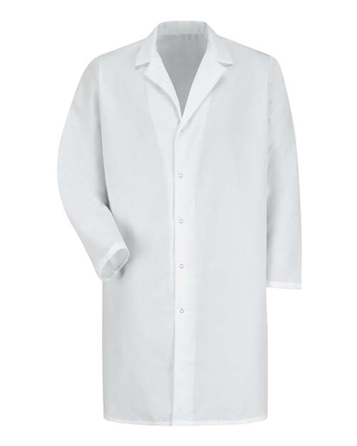 Red Kap Unisex Lab Coat with Gripper - KP38 - EMBROIDERED