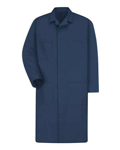 Red Kap Unisex Extended Sizes Shop Coat - KT30EXT - EMBROIDERED