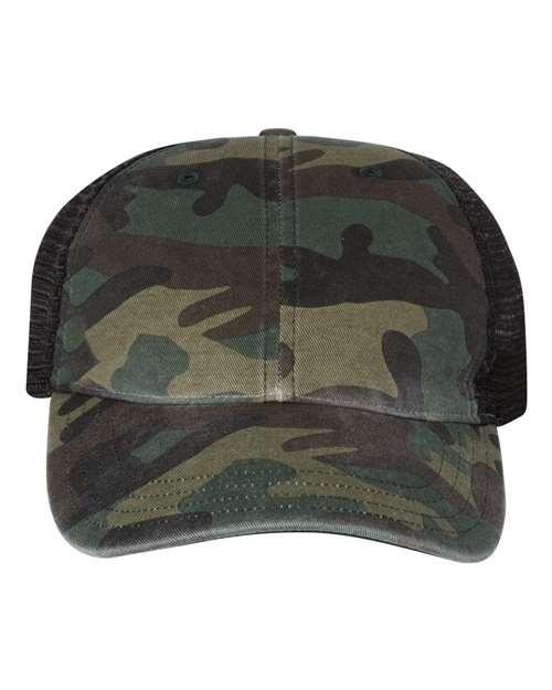 Richardson Garment Washed Printed Trucker Cap - 111P - EMBROIDERED