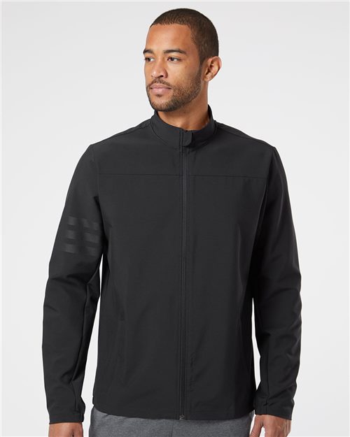 Adidas Men's Wind Resistant Full-Zip Jacket - A267 - EMBROIDERED