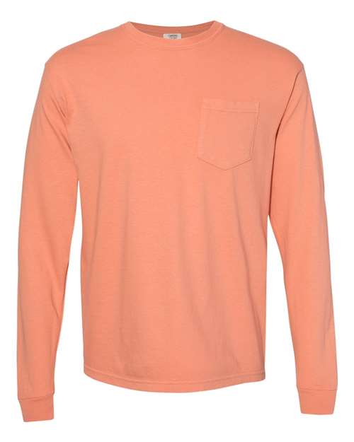 Comfort Colors. Garment-Dyed Heavyweight Long Sleeve Pocket T-Shirt. 4410