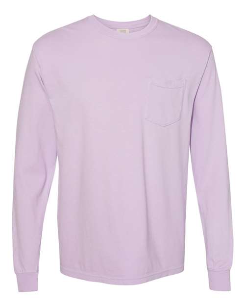 Comfort Colors. Garment-Dyed Heavyweight Long Sleeve Pocket T-Shirt. 4410