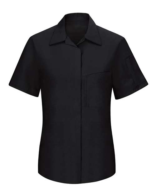 Red Kap Women's Performance Plus Short Sleeve Shop Shirt with Oilblok Technology - SY41 - EMBROIDERED