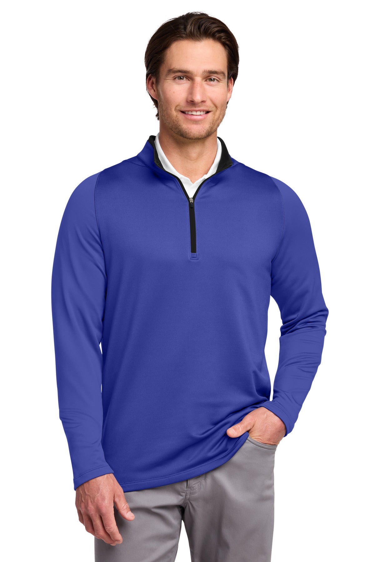 Nike Dri-FIT Stretch 1/2-Zip Cover-Up. 779795 - EMBROIDERED