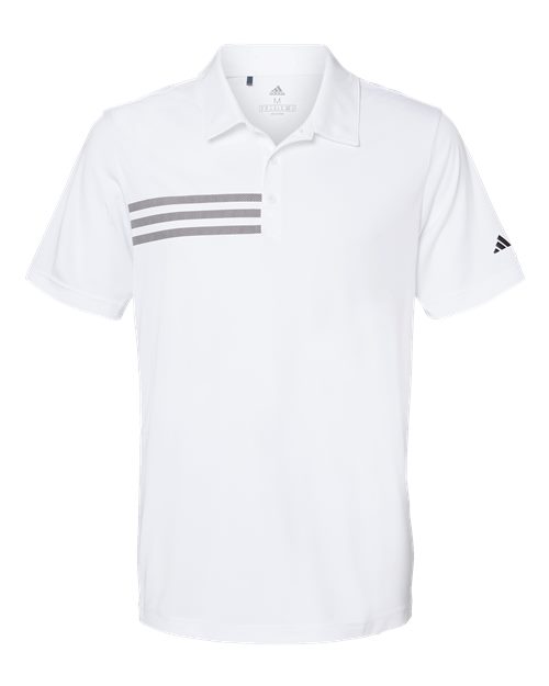 Adidas Men's 3-Stripes Chest Polo - A324 - EMBROIDERED