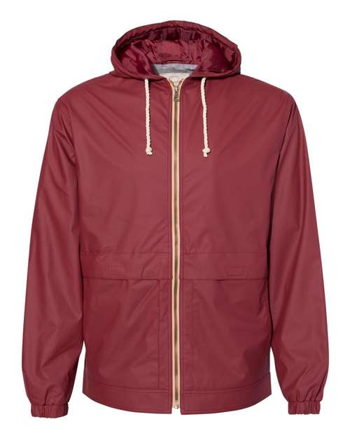 Weatherproof Unisex Vintage Hooded Rain Jacket - 193910 - EMBROIDERED