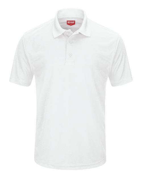 Red Kap Men's Short Sleeve Performance Knit Pocketless Core Polo - SK96 - EMBROIDERED