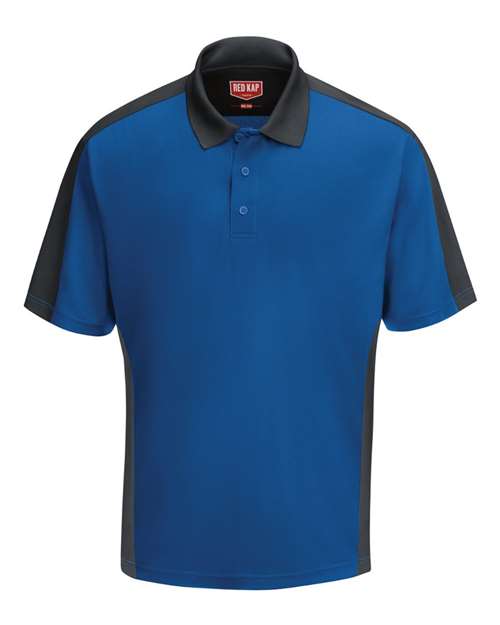 Red Kap Men's Performance Knit Two Tone Polo - SK54 - EMBROIDERED