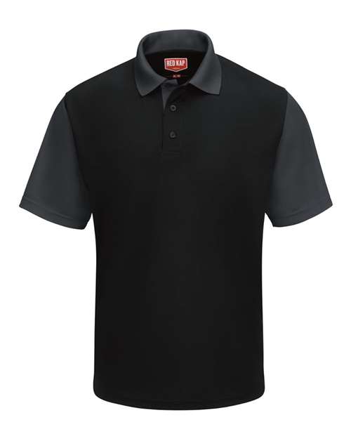 Red Kap Men's Performance Knit Color-Block Polo - SK56 - EMBROIDERED