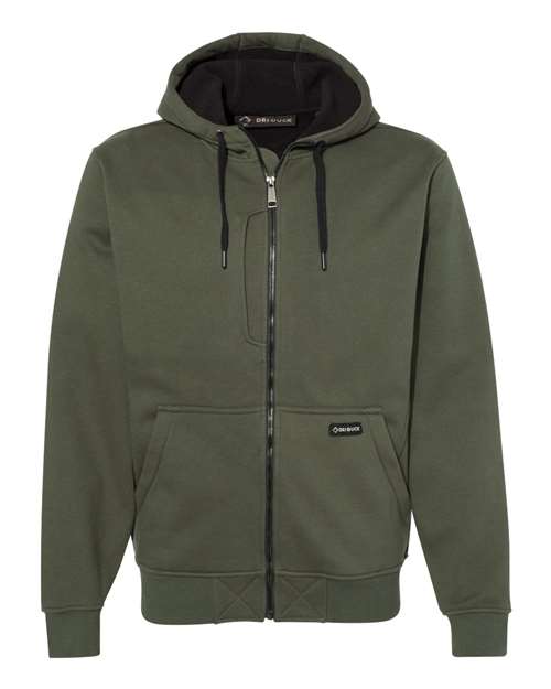 DRI DUCK Men's Bateman Bonded Power Fleece 2.0 Full-Zip Jacket - 7040 - EMBROIDERED