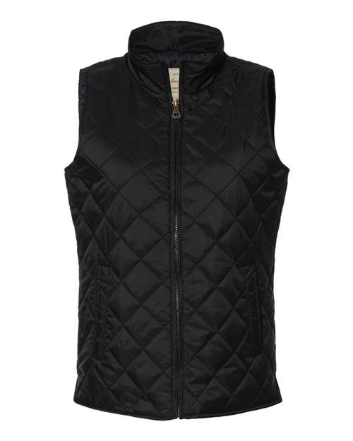 Weatherproof Women's Vintage Diamond Quilted Vest - W207359 - EMBROIDERED