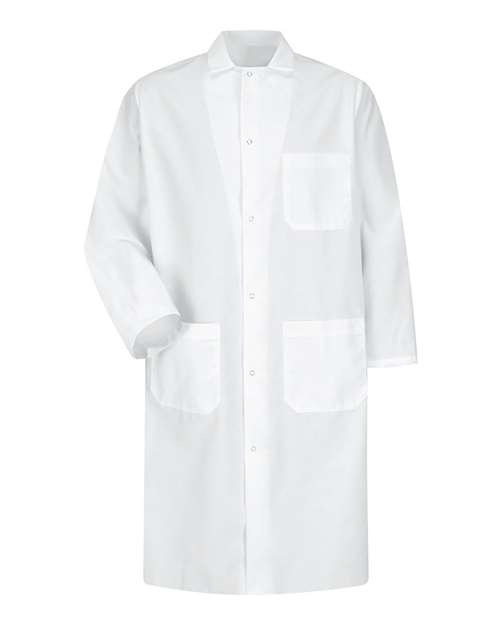 Red Kap Unisex Butcher Coat with Interior Chest Pocket - KS64 - EMBROIDERED