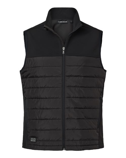DRI DUCK Men's Summit Soft Shell Puffer Vest - 5318 - EMBROIDERED