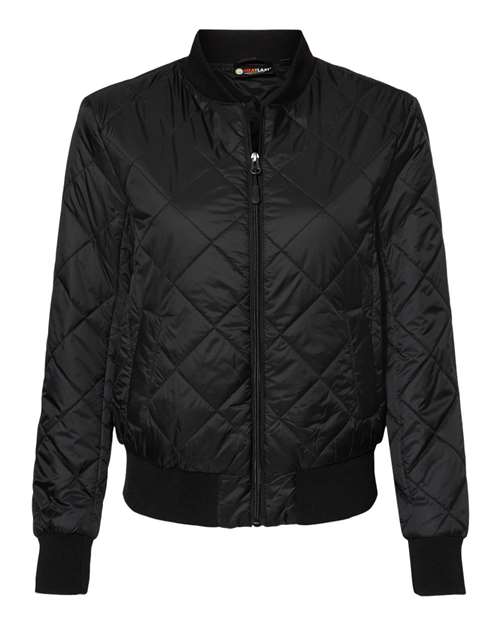 Weatherproof Women's HeatLast™ Quilted Packable Bomber - W21752 - EMBROIDERED