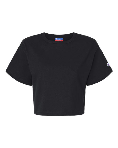 Champion Women's Heritage Jersey Crop T-Shirt - T453W - EMBROIDERED