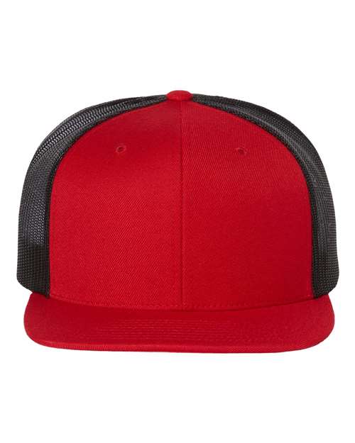 Richardson Wool Blend Flat Bill Trucker Cap - 511 - EMBROIDERED