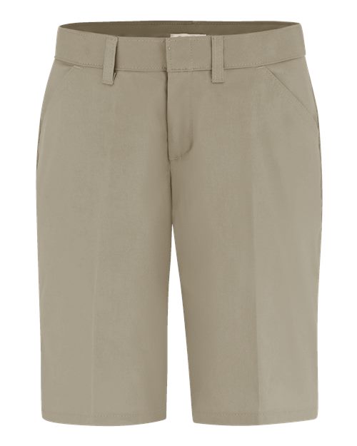 Dickies Women's Flat Front Shorts - FR22 - EMBROIDERED