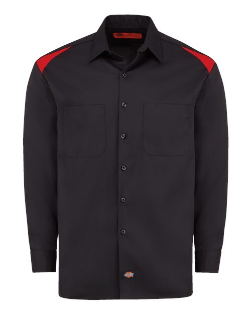 Dickies Men's Long Sleeve Performance Team Shirt - 6605 - EMBROIDERED