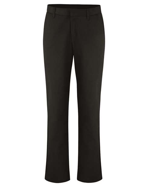 Dickies Women's Extended Sizes Industrial Flat Front Pants - FP92EXT - EMBROIDERED