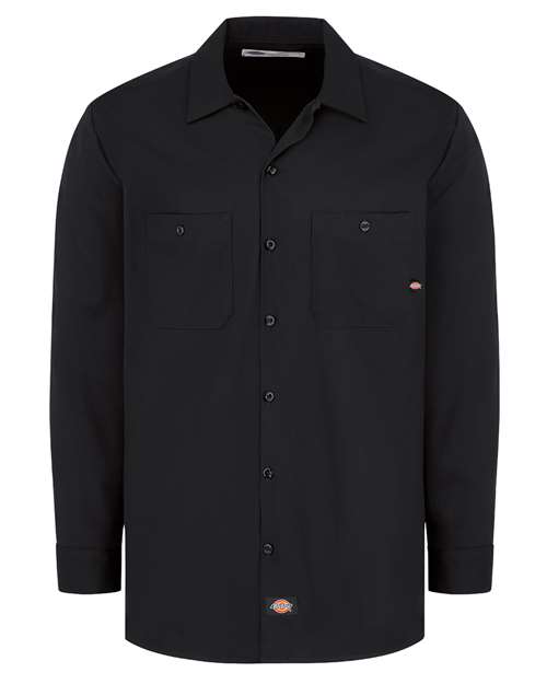 Dickies Men's Industrial Cotton Long Sleeve Work Shirt - L307 - EMBROIDERED